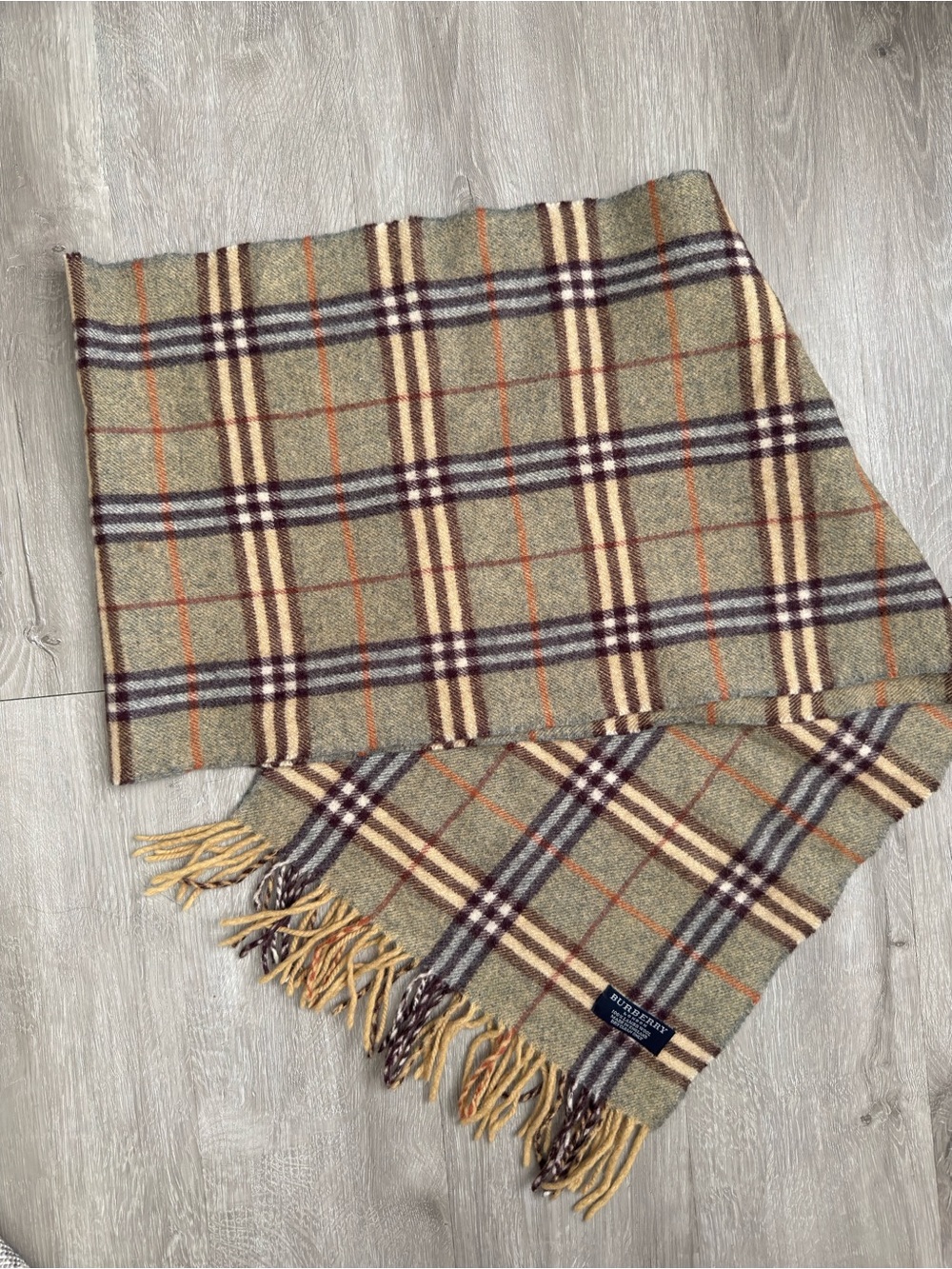 Burberry Classic Check Wool Scarf - Picture 3 of 8